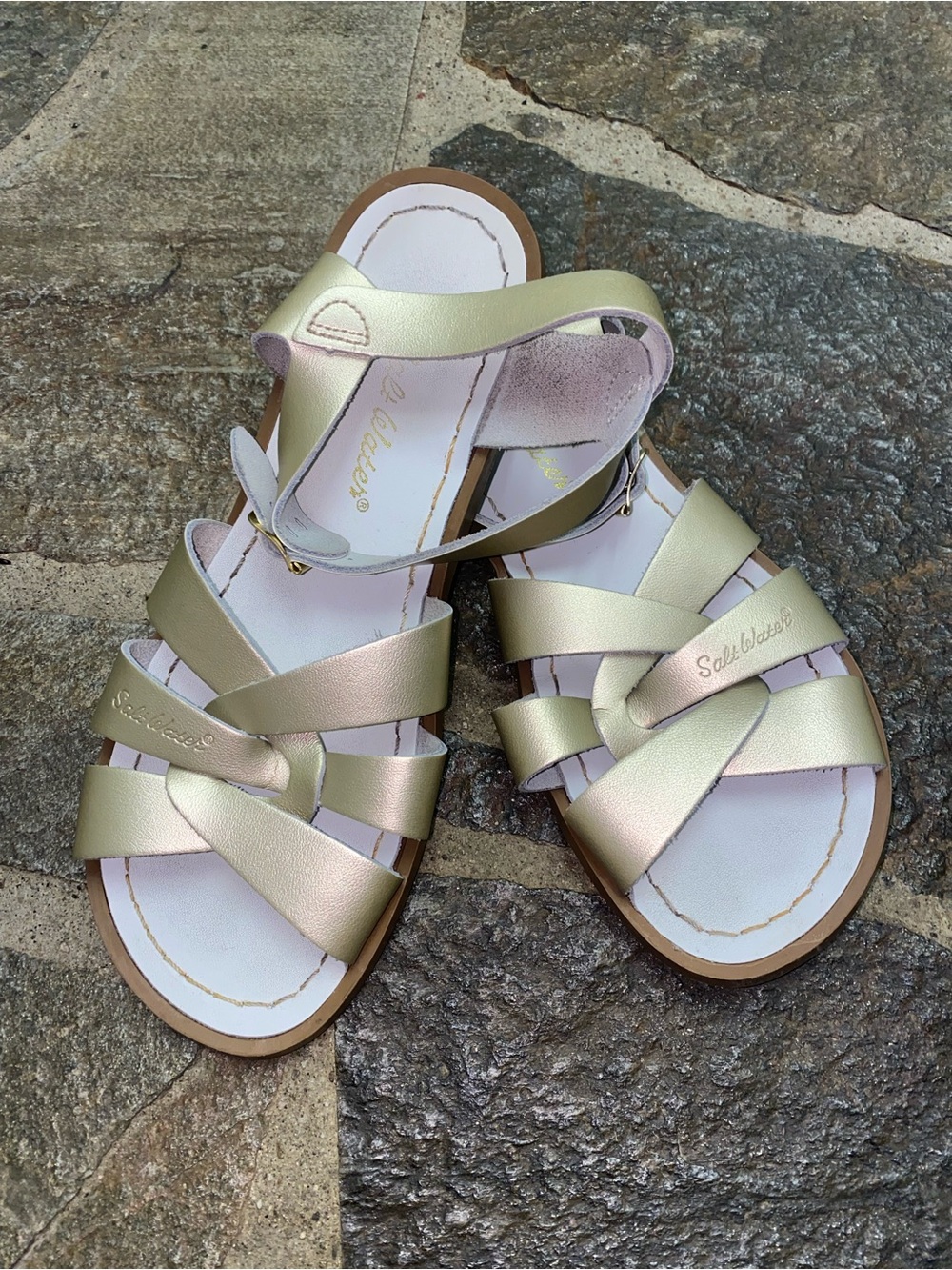 Original Saltwater Sandals in Gold